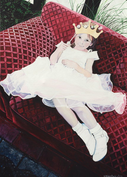 Die Prinzessin auf dem Sofa, Gemälde